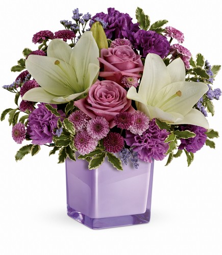 Teleflora's Pleasing Purple Bouquet